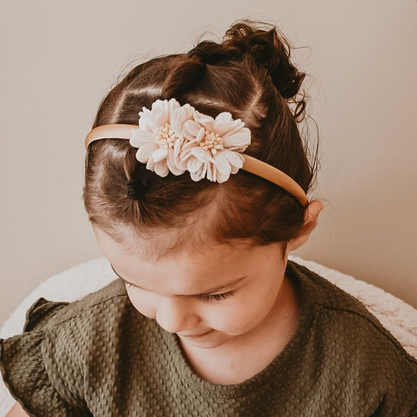 Haarband naturel bloemen