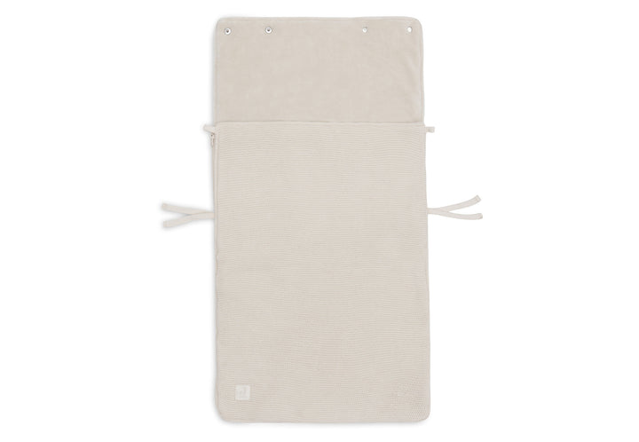 Jollein voetenzak groep 0+ 3/5 punts gordel basic knit - Nougat