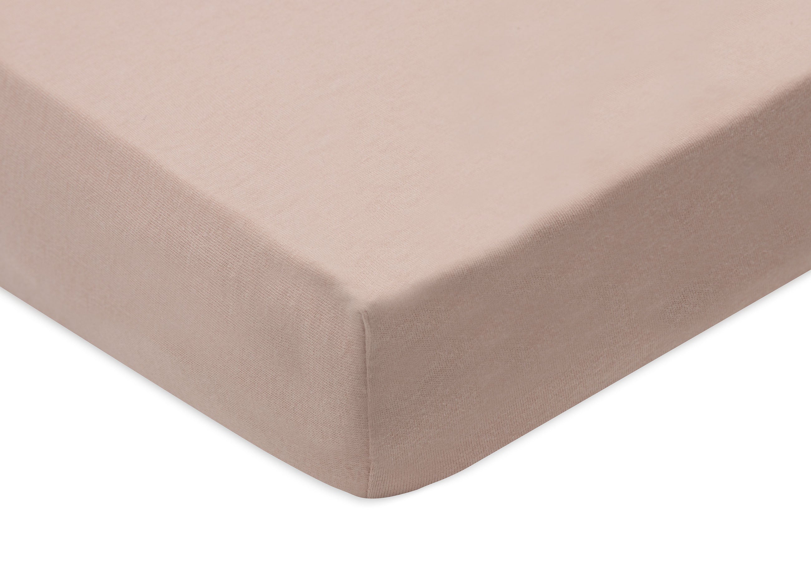 Jollein hoeslakens jersey 2-pack 60x120 - Wild rose / Ivory