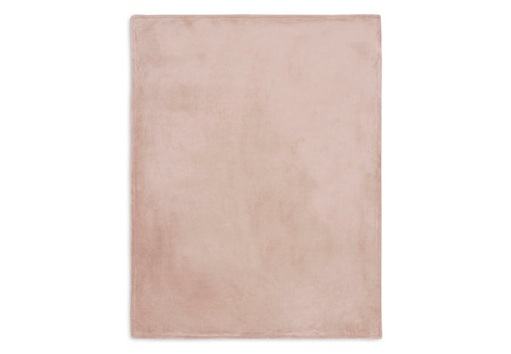 Jollein wiegdeken 75x100cm Basic Knit - Wild Rose/Fleece