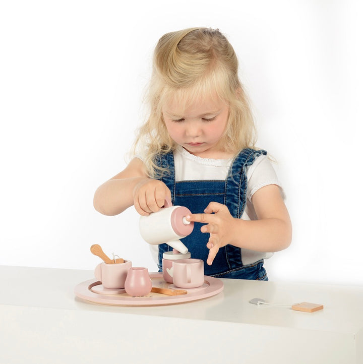 Label Label theeset - roze