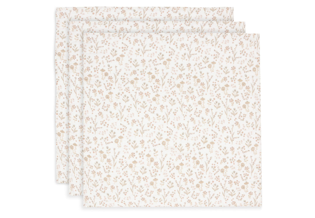 Jollein hydrofiele Doek Small 70x70cm - Bloomy - 3 Stuks