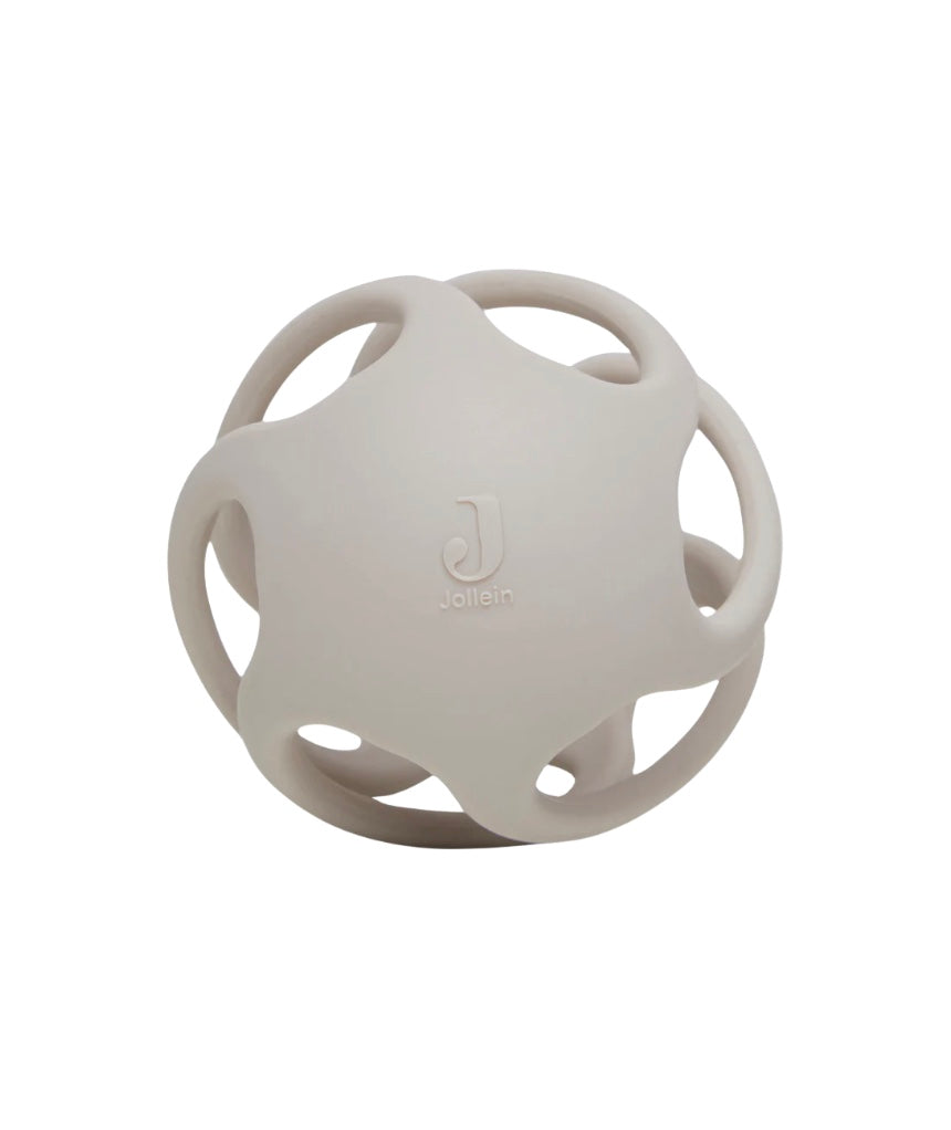 Jollein bijtring bal siliconen - Nougat
