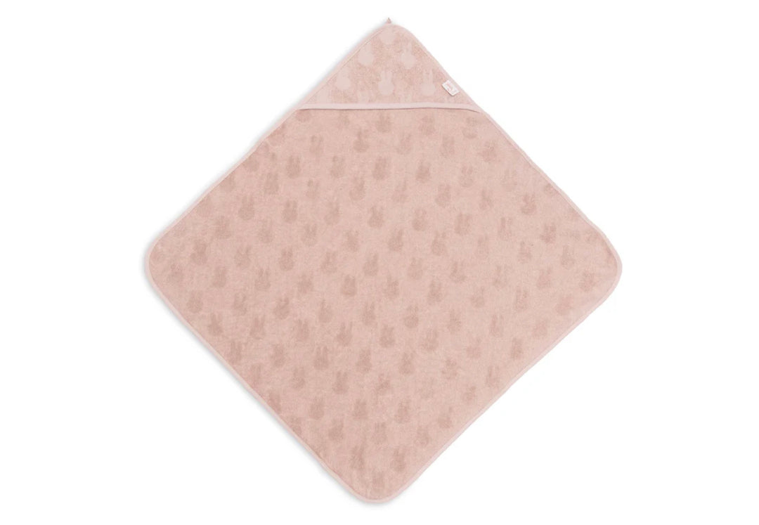 Jollein badcape badstof 75x75 miffy jacquard - Wild Rose