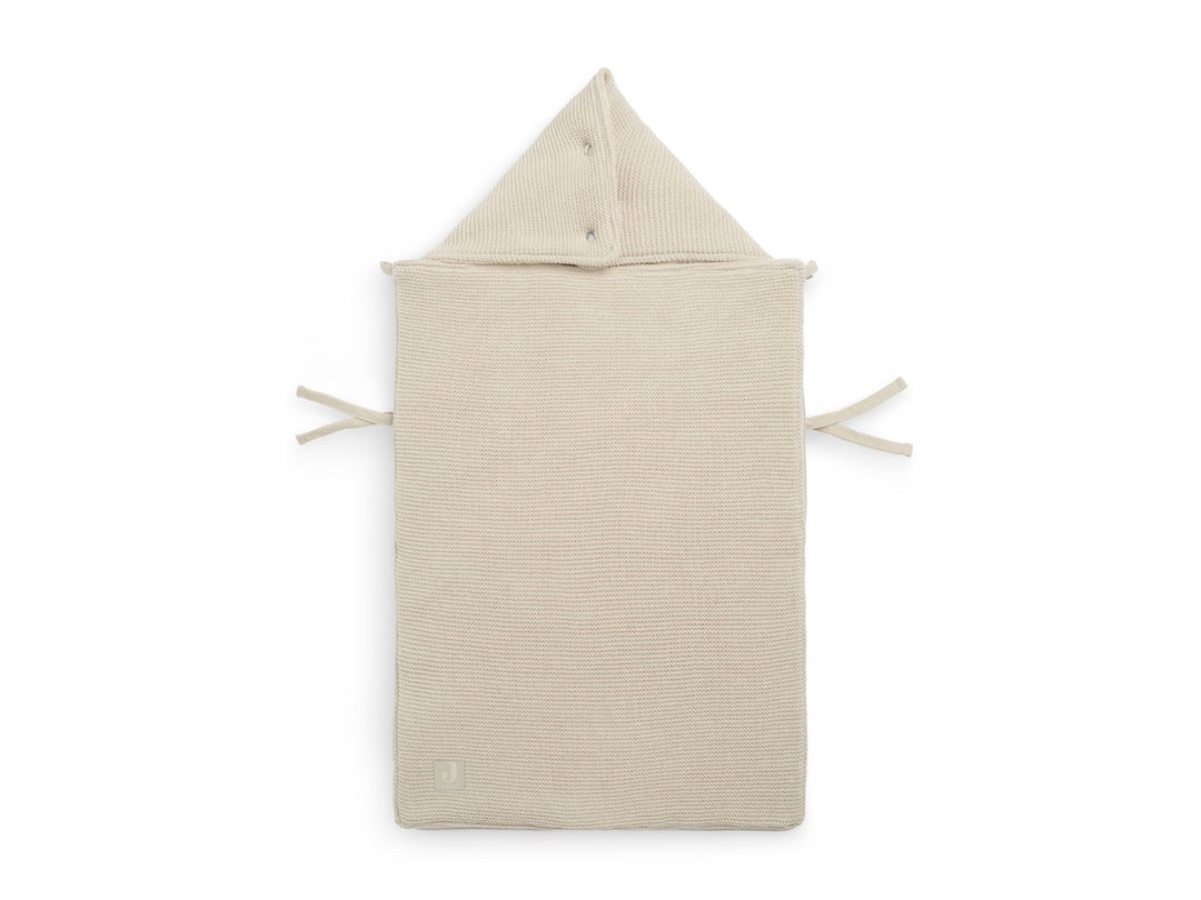 Jollein voetenzak groep 0+ 3/5 punts gordel basic knit - Nougat
