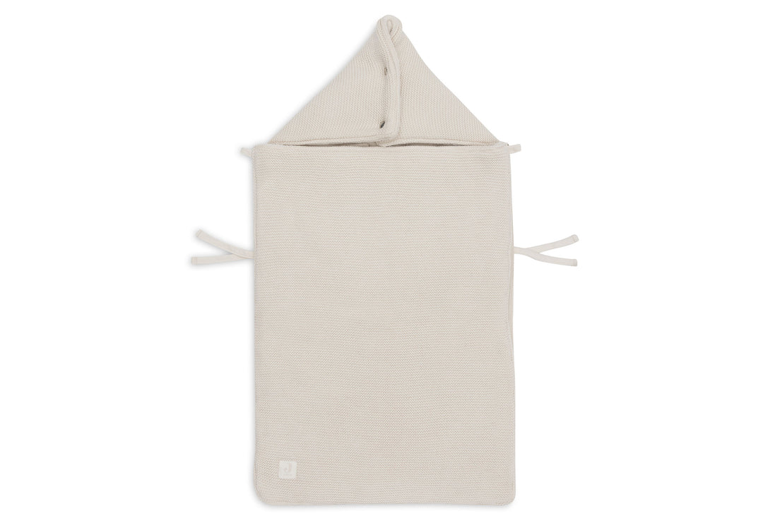 Jollein voetenzak groep 0+ 3/5 punts gordel basic knit - Nougat