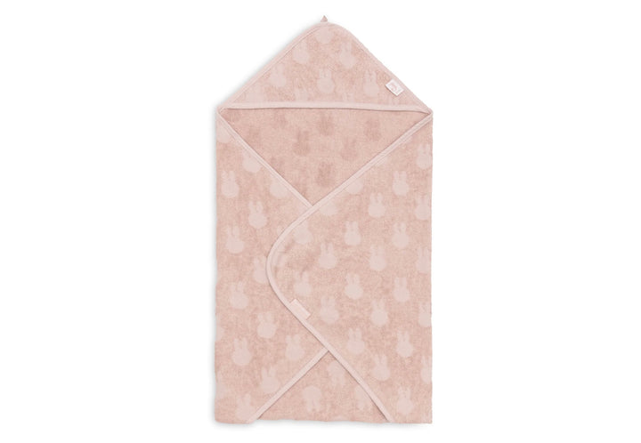 Jollein badcape badstof 75x75 miffy jacquard - Wild Rose