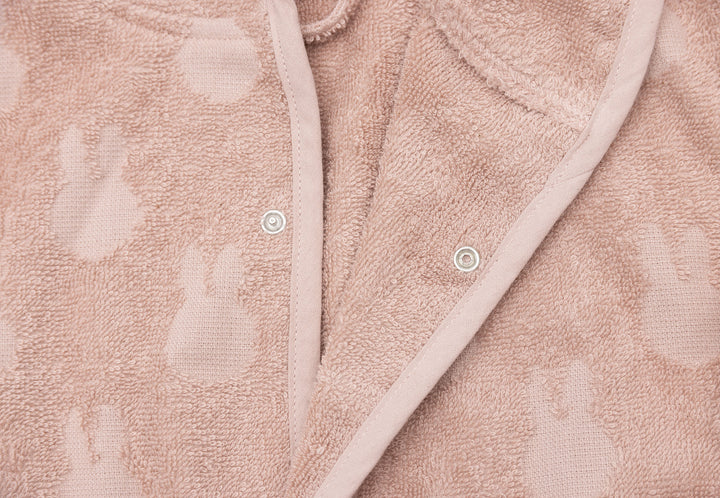 Jollein badjas 1/2 jaar miffy jacquard - Wild Rose