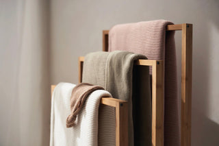 Jollein wiegdeken 75x100cm Basic Knit - Olive Green/Fleece