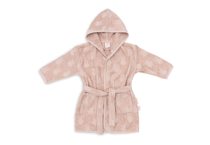 Jollein badjas 1/2 jaar miffy jacquard - Wild Rose