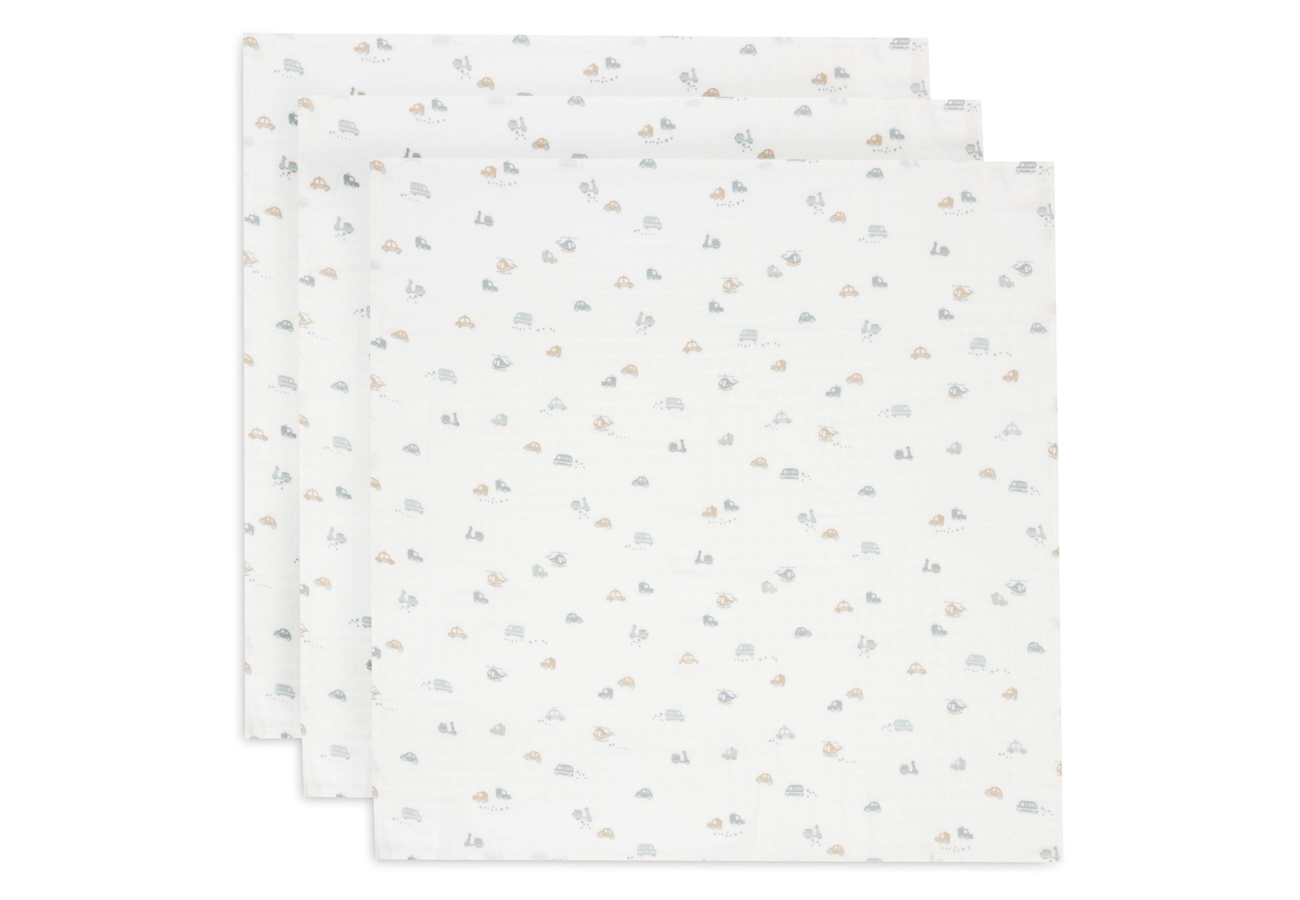 Jollein hydrofiele doeken 3-pack 70x70 - On the go