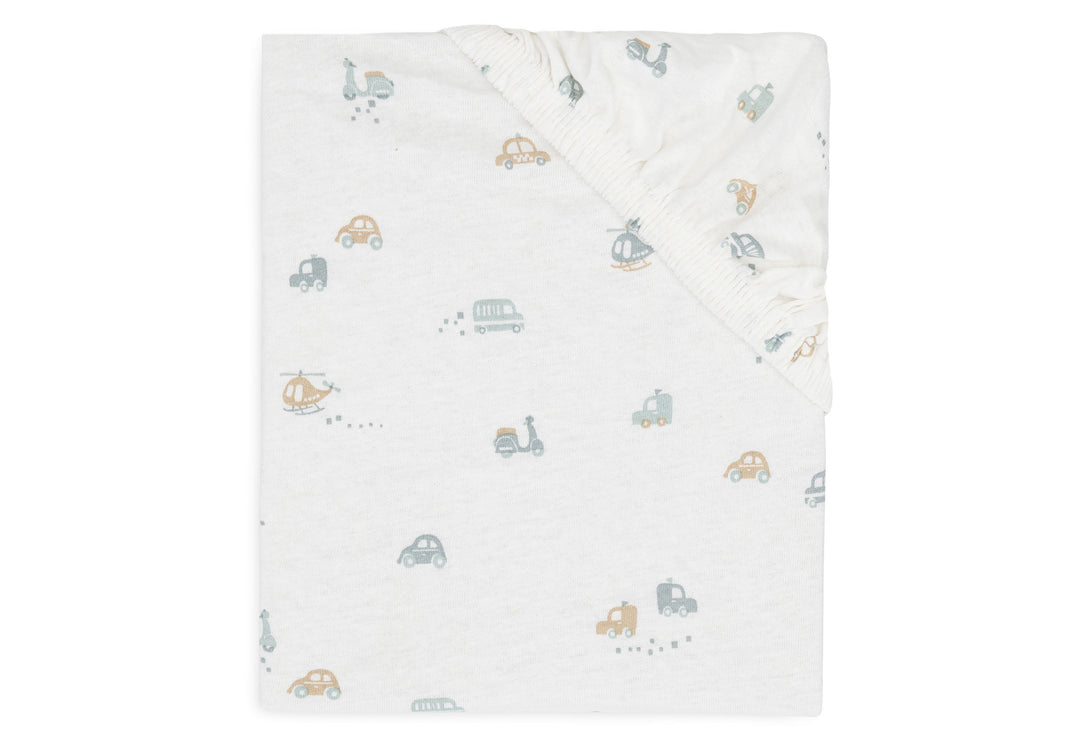Jollein hoeslaken Jersey 60x120cm - On The Go