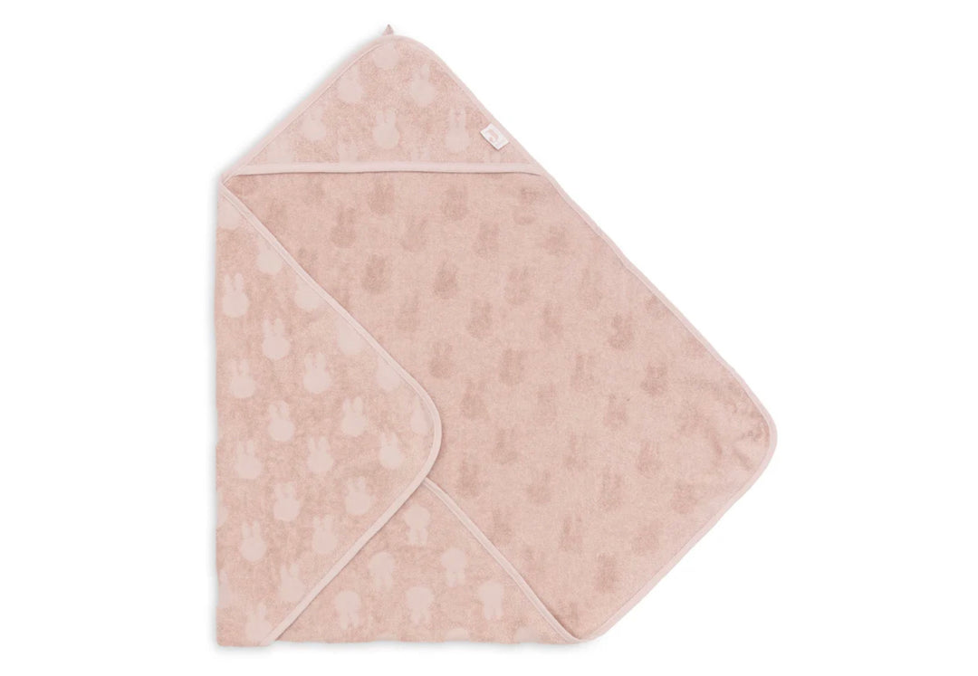 Jollein badcape badstof 75x75 miffy jacquard - Wild Rose