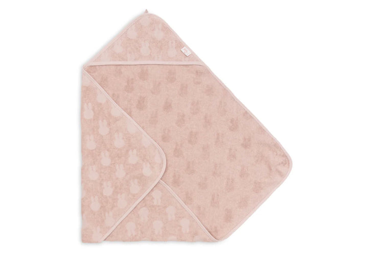 Jollein badcape badstof 75x75 miffy jacquard - Wild Rose