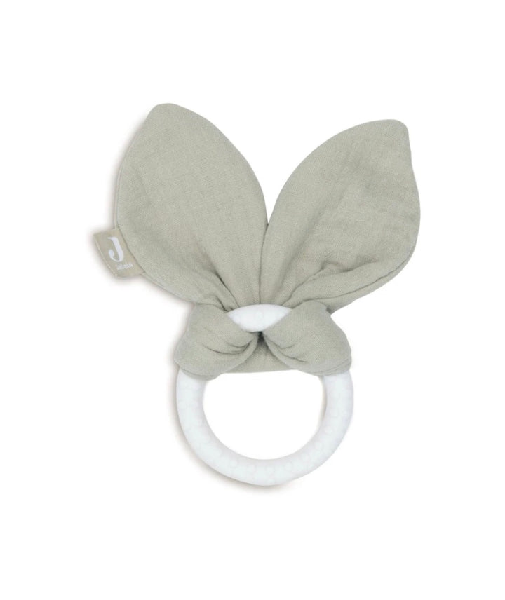 Jollein bijtring siliconen bunny ears - Olive Green