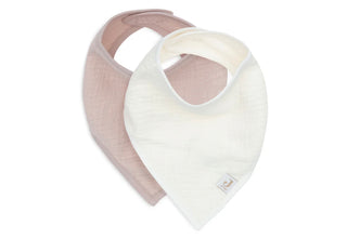 Jollein slab bandana hydrofiel - Wild Rose/Oatmeal - 2 stuks