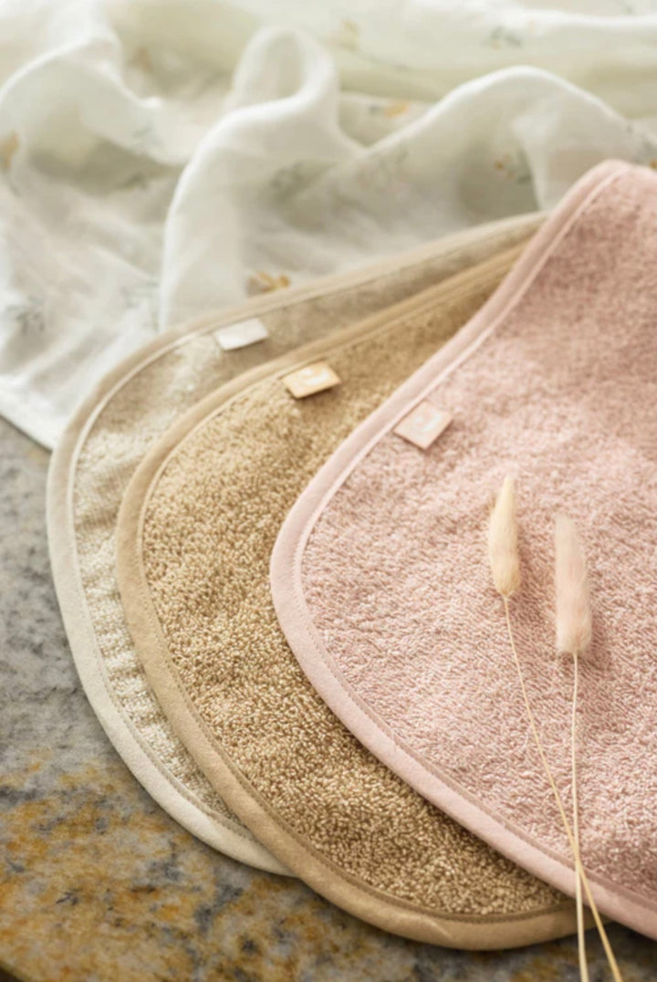 Jollein slab badstof - Wild rose/ Nougat/ Biscuit 3 stuks