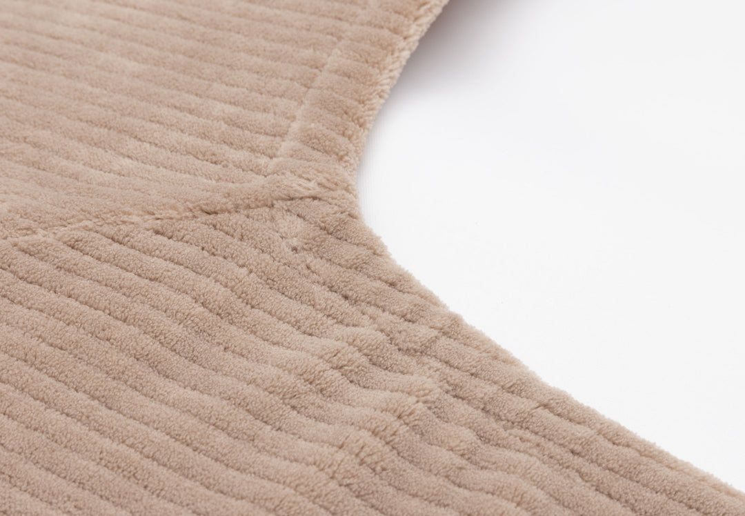 Jollein aankleedkussenhoes 50x70 cloudy rib - Milky coffee