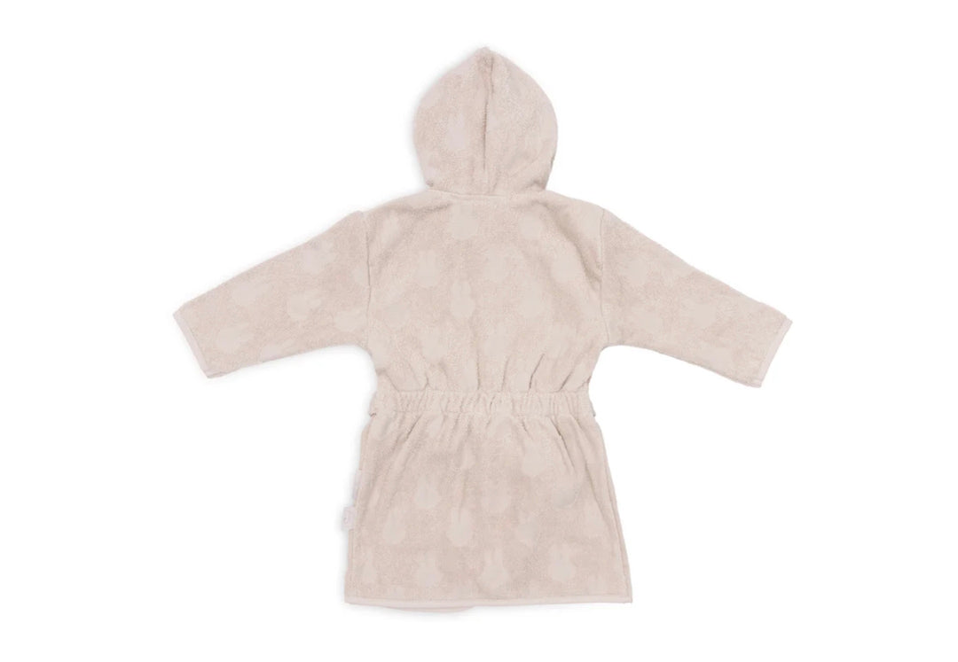 Jollein badjas 3/4 jaar miffy jacquard - Nougat