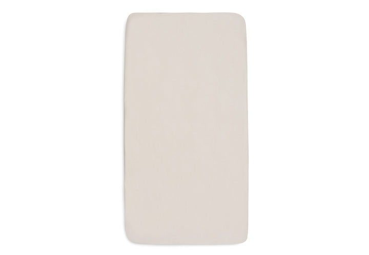 Jollein hoeslakens jersey 2-pack - Milky coffee / Ivory