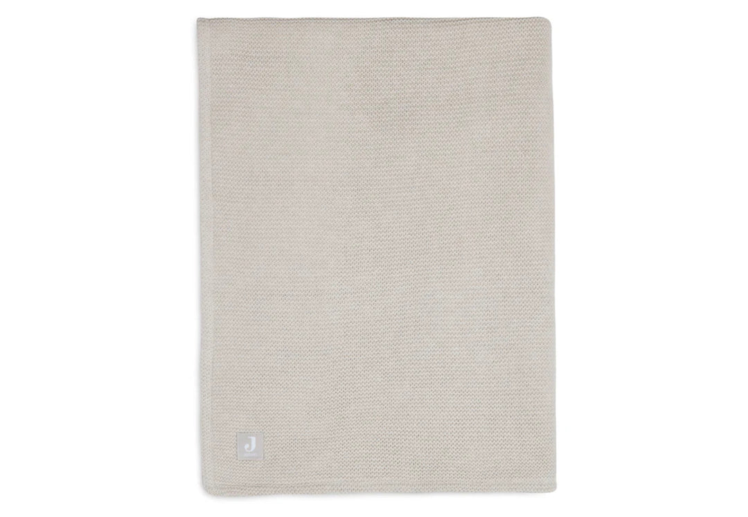 Jollein wiegdeken 75x100cm Basic Knit - Nougat/Fleece