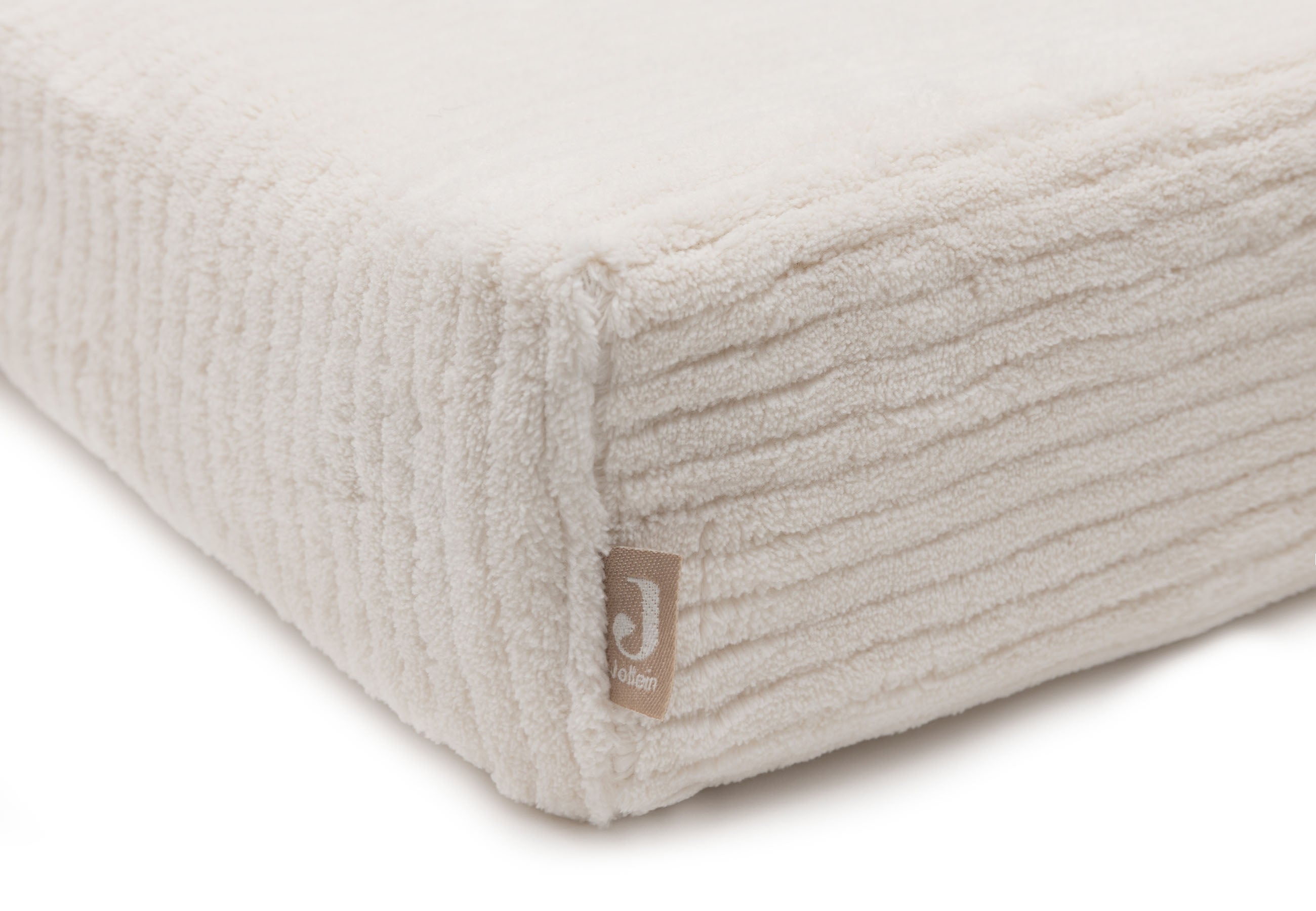 Jollein aankleedkussenhoes 50x70 cloudy rib - Oatmeal