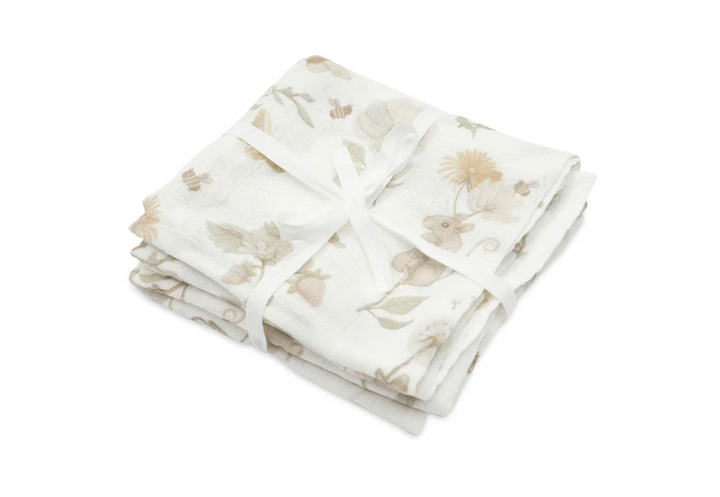 Jollein hydrofiele doek small 70x70 - Dreamy Mouse - 2 stuks