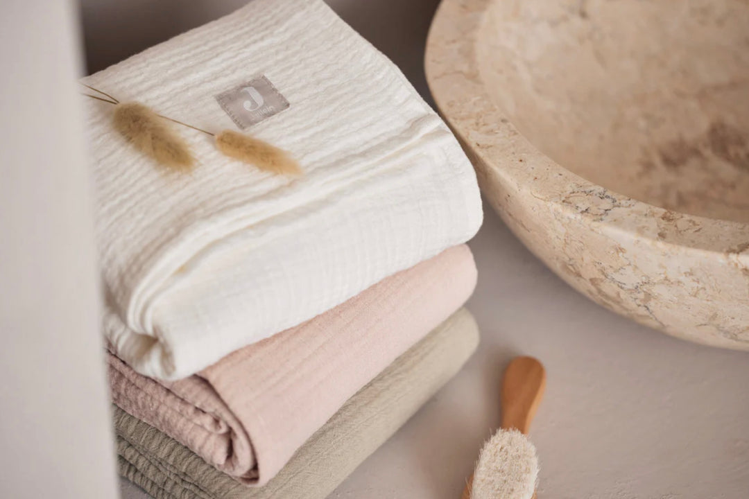 Jollein hydrofiele doek small 70x70cm - Wild Rose/Ivory - 4 stuks