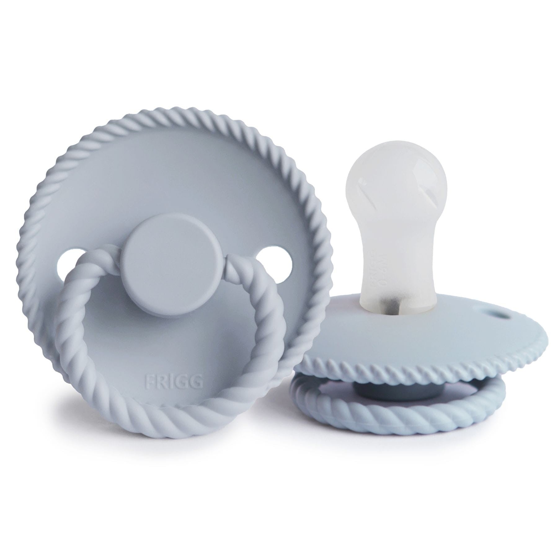 Frigg fopspeen rope silicone - powder blue