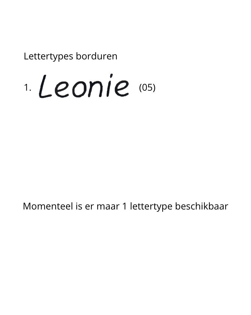 Borduur lettertypes
