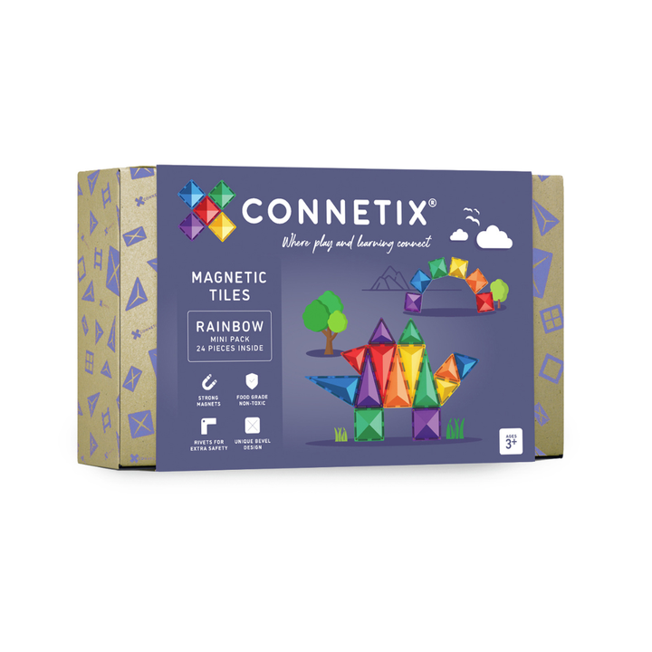 Connetix magnetische tegels regenboog minipack 24stuks